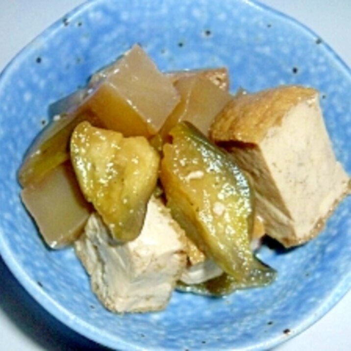 厚揚げ・なす・こんにゃくの煮物